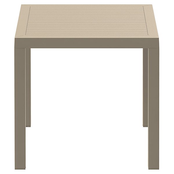 Siesta Ares Indoor Outdoor Square Dining Table 80cm - Taupe