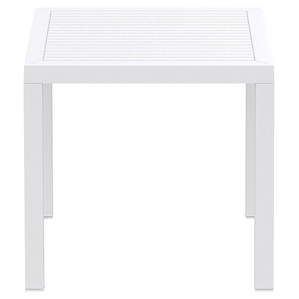 Siesta Ares Indoor Outdoor Square Dining Table 80cm - White