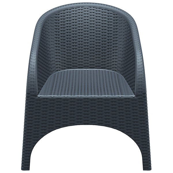 Siesta Aruba Commercial Grade Resin Wicker Indoor Outdoor Armchair - Anthracite