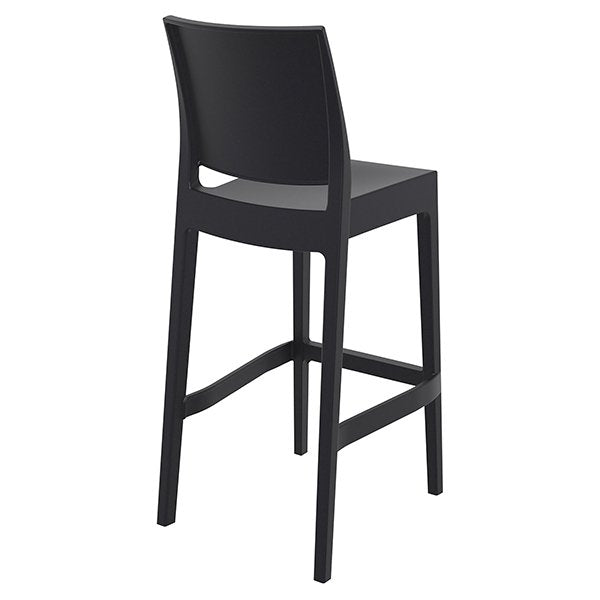 Siesta Maya 65 Commercial Grade Outdoor Bar Stool - Black