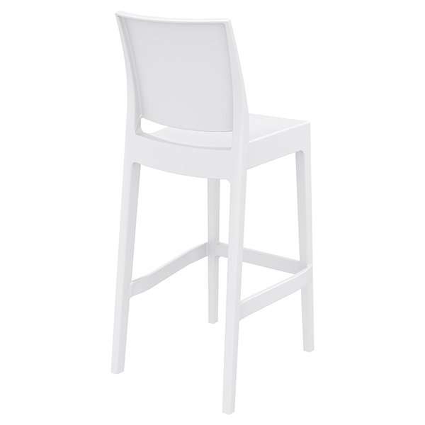 Siesta Maya 65 Commercial Grade Outdoor Bar Stool - White