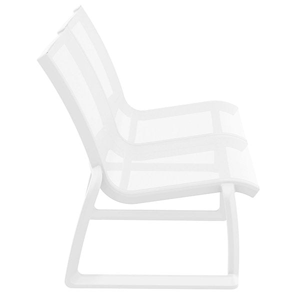 Siesta Pacific Commercial Grade Indoor Outdoor 2 Seater Armless Sofa - White
