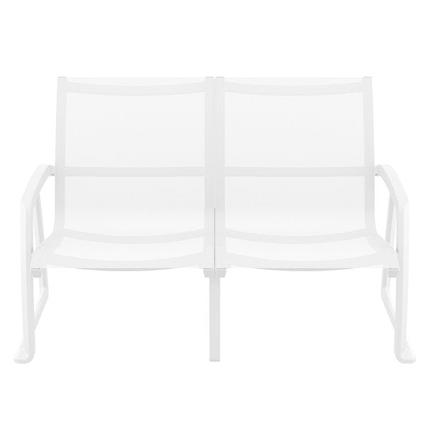 Siesta Pacific Commercial Grade Indoor Outdoor 2 Seater Sofa - White