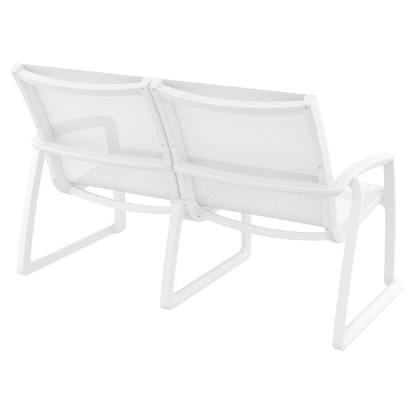 Siesta Pacific Commercial Grade Indoor Outdoor 2 Seater Sofa - White