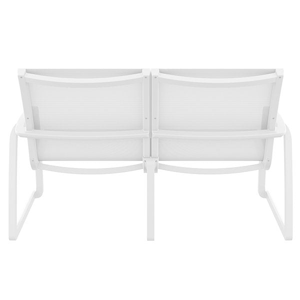 Siesta Pacific Commercial Grade Indoor Outdoor 2 Seater Sofa - White