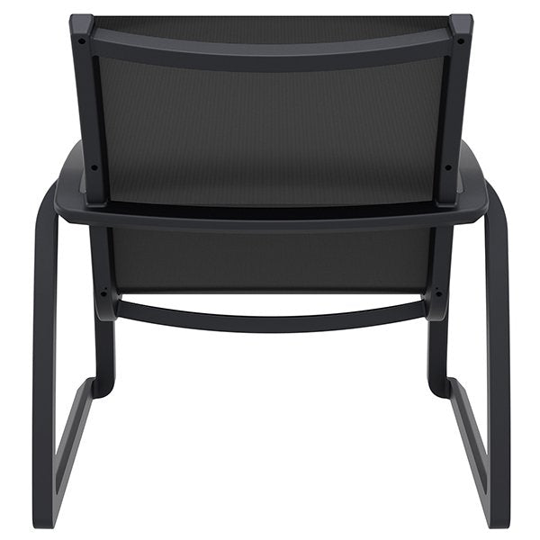 Siesta Pacific Commercial Grade Indoor Outdoor Lounge Armchair - Black