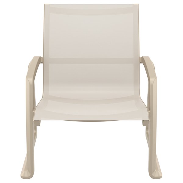 Siesta Pacific Commercial Grade Indoor Outdoor Lounge Armchair - Taupe