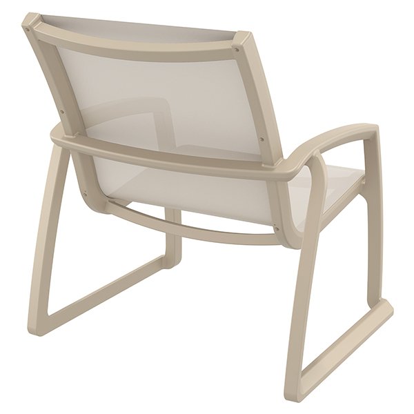 Siesta Pacific Commercial Grade Indoor Outdoor Lounge Armchair - Taupe