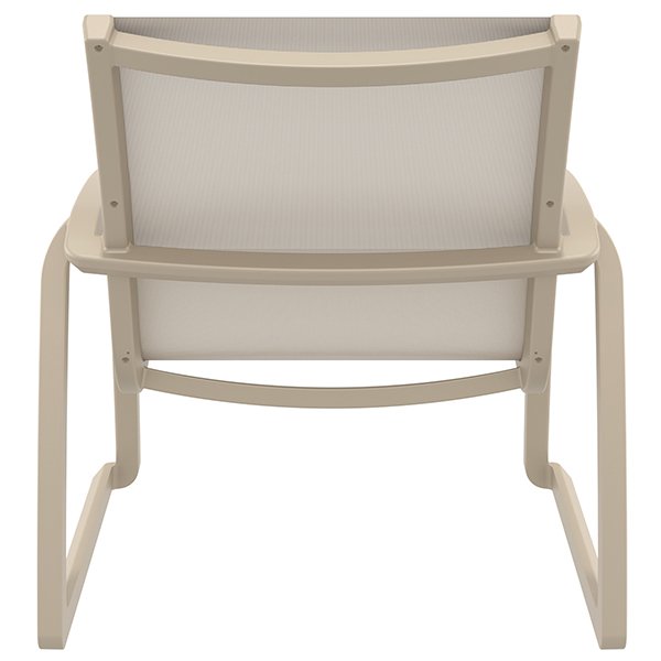 Siesta Pacific Commercial Grade Indoor Outdoor Lounge Armchair - Taupe