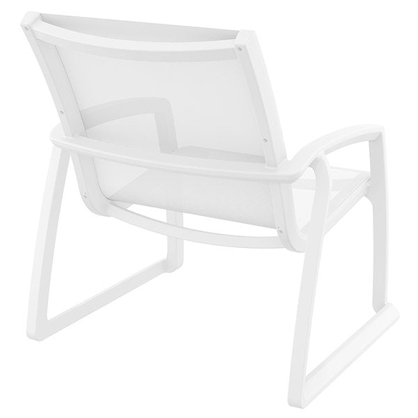 Siesta Pacific Commercial Grade Indoor Outdoor Lounge Armchair - White
