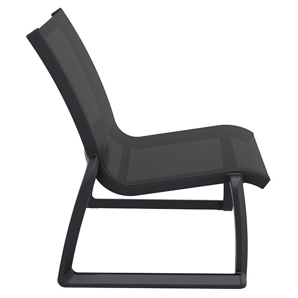 Siesta Pacific Commercial Grade Indoor Outdoor Lounge Chair - Black