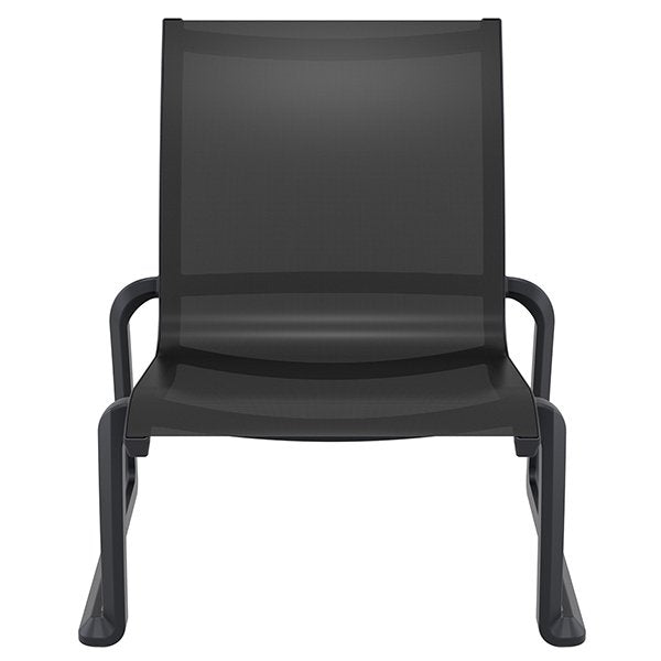 Siesta Pacific Commercial Grade Indoor Outdoor Lounge Chair - Black