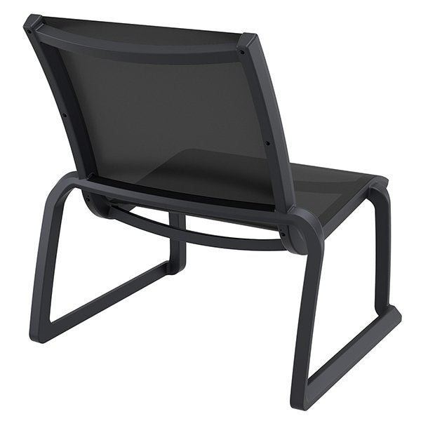 Siesta Pacific Commercial Grade Indoor Outdoor Lounge Chair - Black