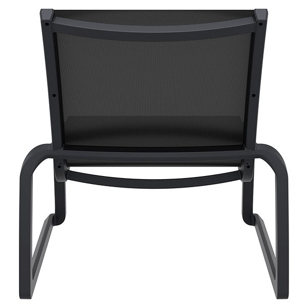 Siesta Pacific Commercial Grade Indoor Outdoor Lounge Chair - Black