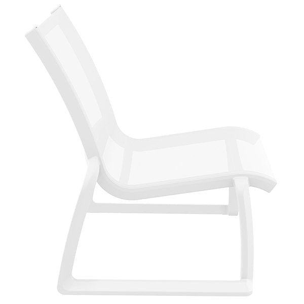 Siesta Pacific Commercial Grade Indoor Outdoor Lounge Chair - White