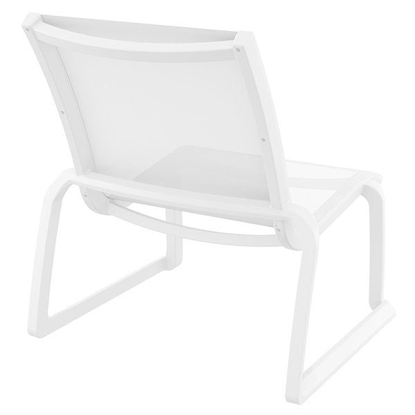 Siesta Pacific Commercial Grade Indoor Outdoor Lounge Chair - White