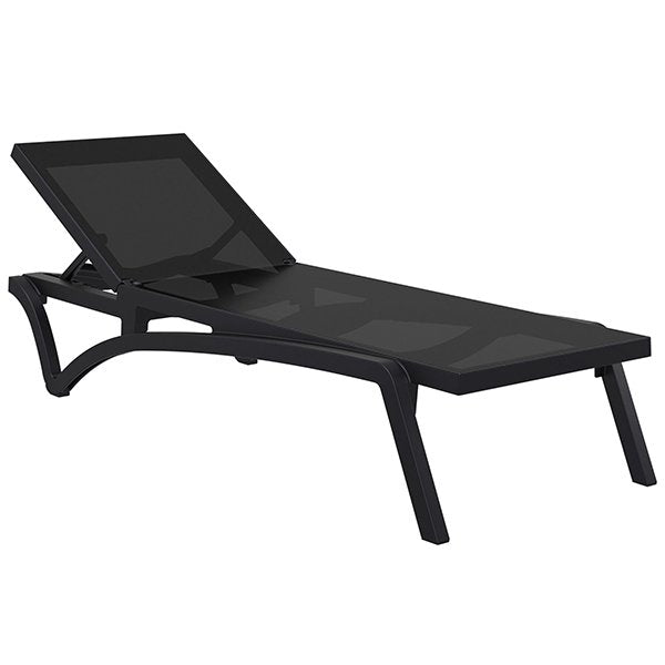 Siesta Pacific Commercial Grade Sun Lounger - Black