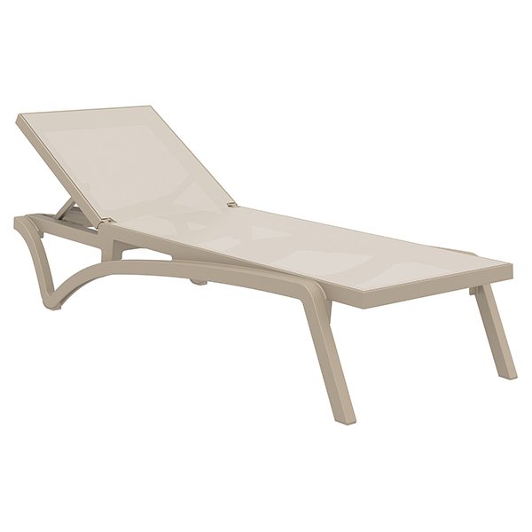 Siesta Pacific Commercial Grade Sun Lounger - Taupe