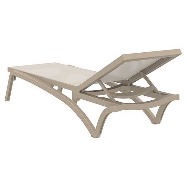 Siesta Pacific Commercial Grade Sun Lounger - Taupe