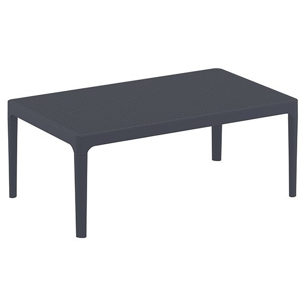 Siesta Sky Commercial Grade Indoor Outdoor Coffee Table 100cm - Anthracite