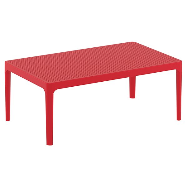 Siesta Sky Commercial Grade Indoor Outdoor Coffee Table 100cm - Red