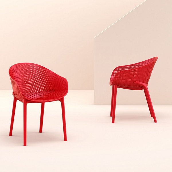 Siesta Sky Indoor Outdoor Dining Chair - Red