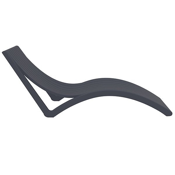 Siesta Slim Commercial Grade Sun Lounger - Anthracite