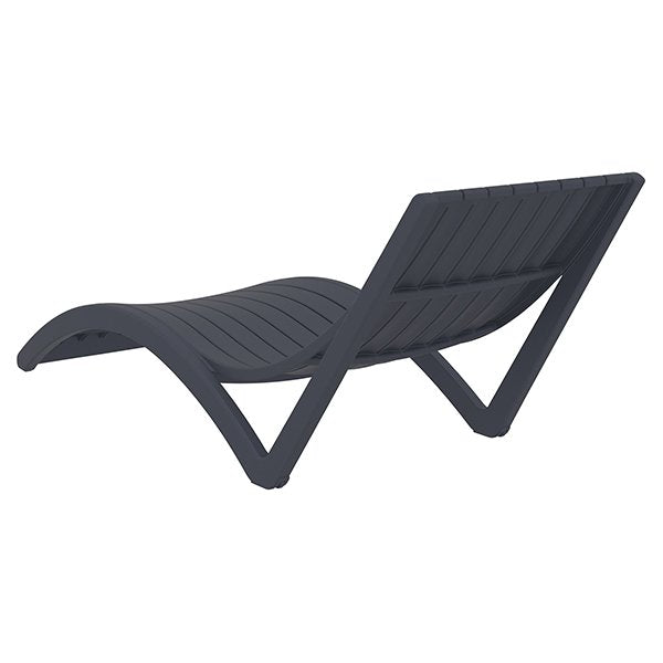 5 Pack - Siesta Slim Commercial Grade Sun Lounger - Anthracite