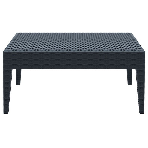 Siesta Tequila Commercial Grade Resin Wicker Outdoor Coffee Table - Anthracite