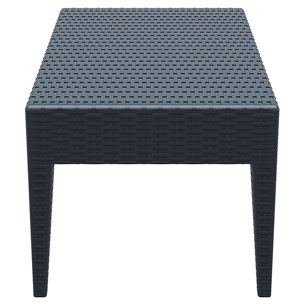 Siesta Tequila Commercial Grade Resin Wicker Outdoor Coffee Table - Anthracite