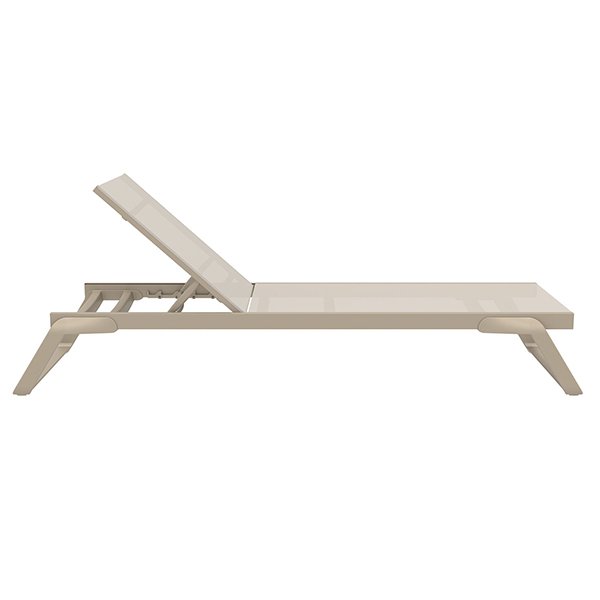 Siesta Tropic Commercial Grade Sun Lounger - Taupe