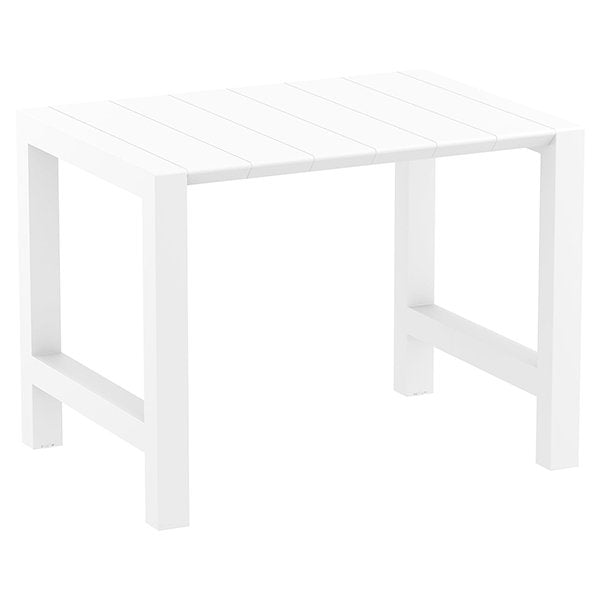 Siesta Vegas Commercial Grade Outdoor Extendible Bar Table 100-140cm - White