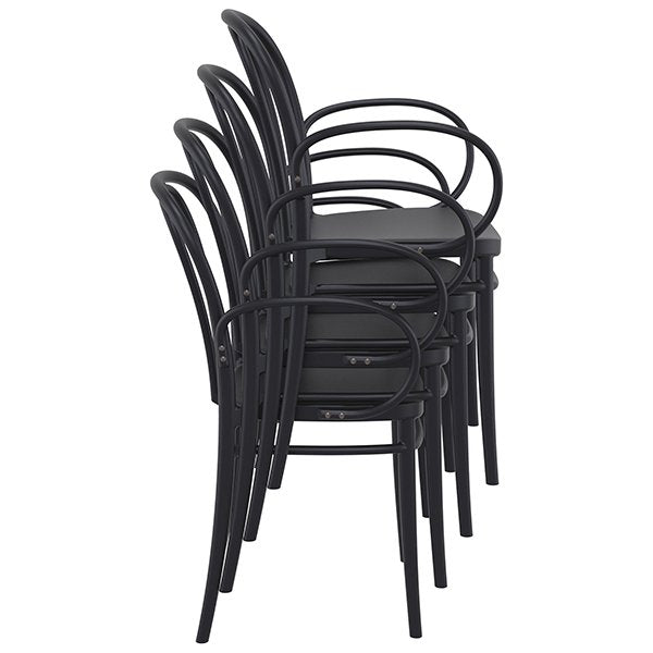 Siesta Victor Indoor Outdoor Dining Armchair - Black