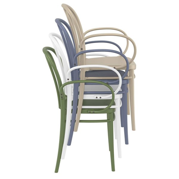 Siesta Victor Indoor Outdoor Dining Armchair - Olive Green