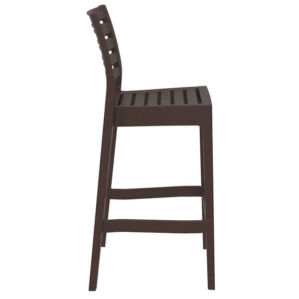 Siesta Ares Commercial Grade Indoor Outdoor Bar Stool - Chocolate