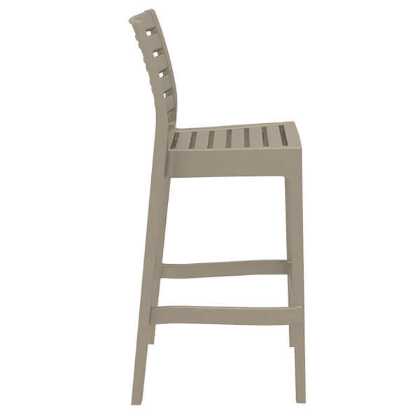 Siesta Ares Commercial Grade Indoor Outdoor Bar Stool - Taupe