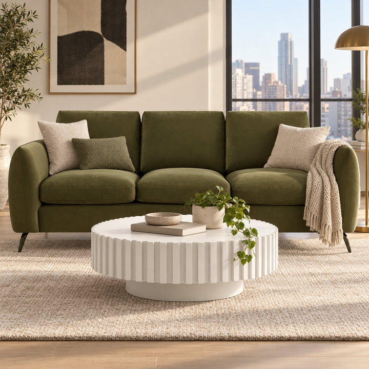 Singleton 3 Seater Sofa - Moss