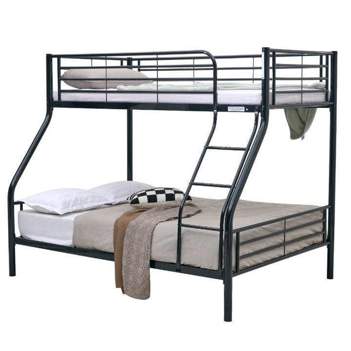 Sleepytime Kids Single Over Double Bunk Bed - Black