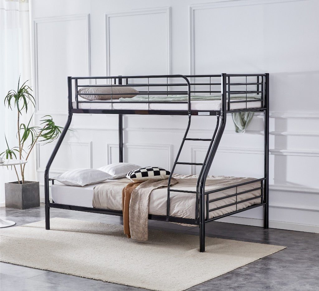 Sleepytime Kids Single Over Double Bunk Bed - Black