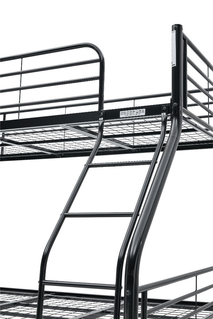 Sleepytime Kids Single Over Double Bunk Bed - Black