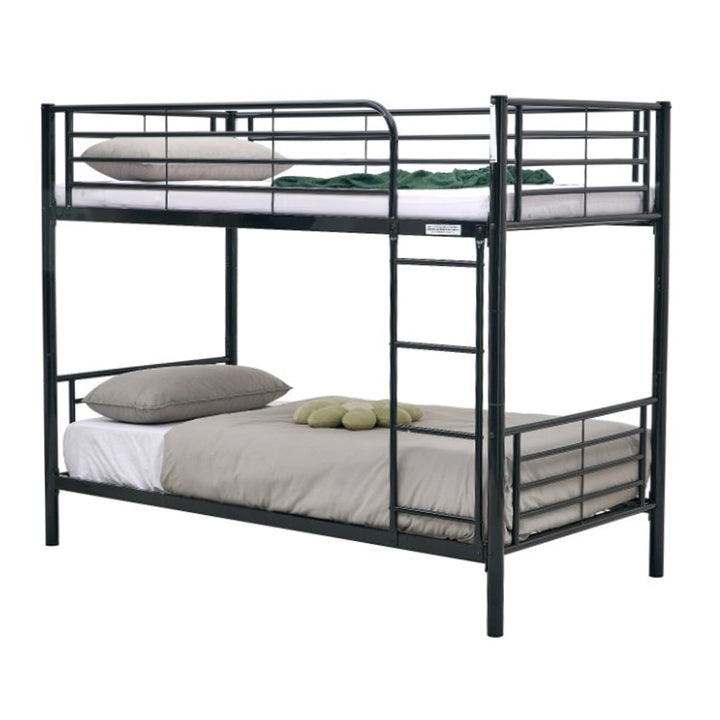 Sleepytime Kids Single Over Single Bunk Bed - Black