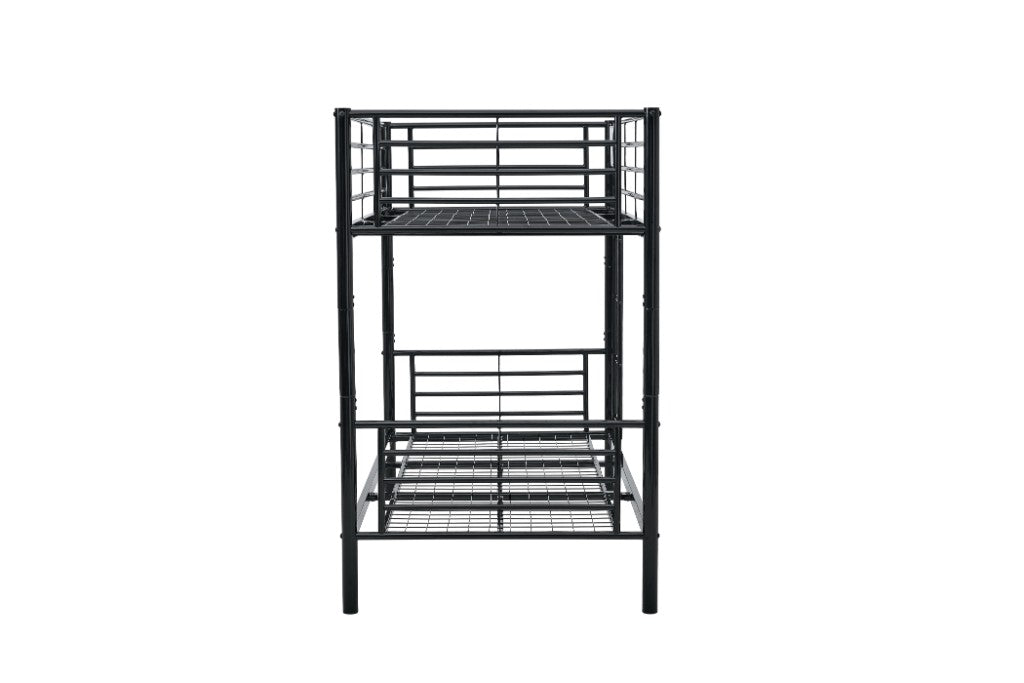 Sleepytime Kids Single Over Single Bunk Bed - Black