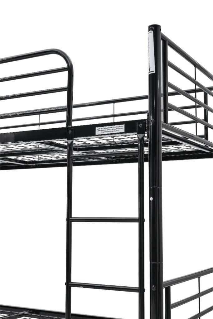 Sleepytime Kids Single Over Single Bunk Bed - Black