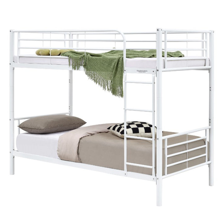 Sleepytime Kids Single Over Single Bunk Bed - White
