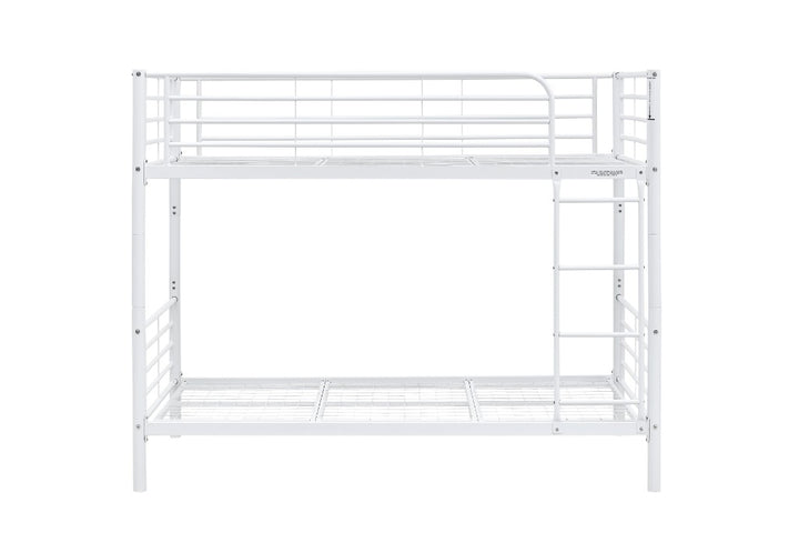 Sleepytime Kids Single Over Single Bunk Bed - White