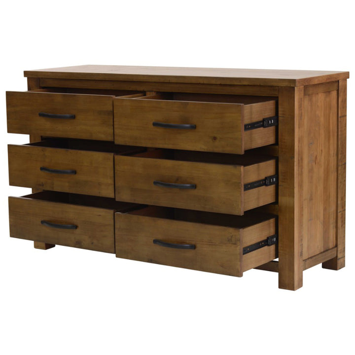 Sneedville Solid Timber 6 Drawer Dresser