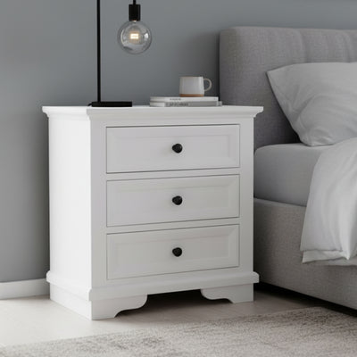 Snowden White Timber Bedside
