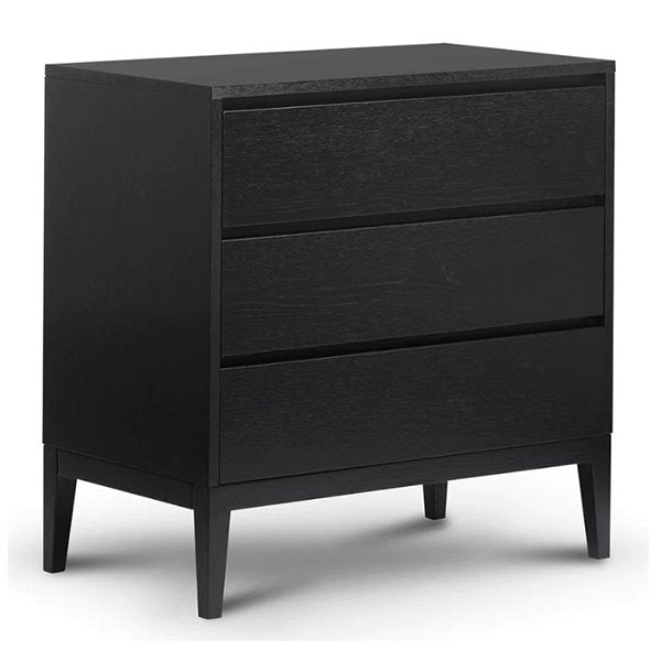 Socorro 3 Drawers Dresser Unit - Black Oak