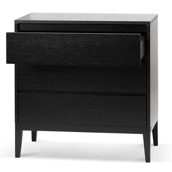 Socorro 3 Drawers Dresser Unit - Black Oak