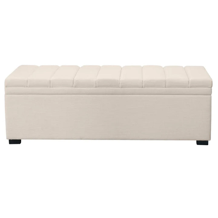 Soho Storage Bench Ottoman - Ivory